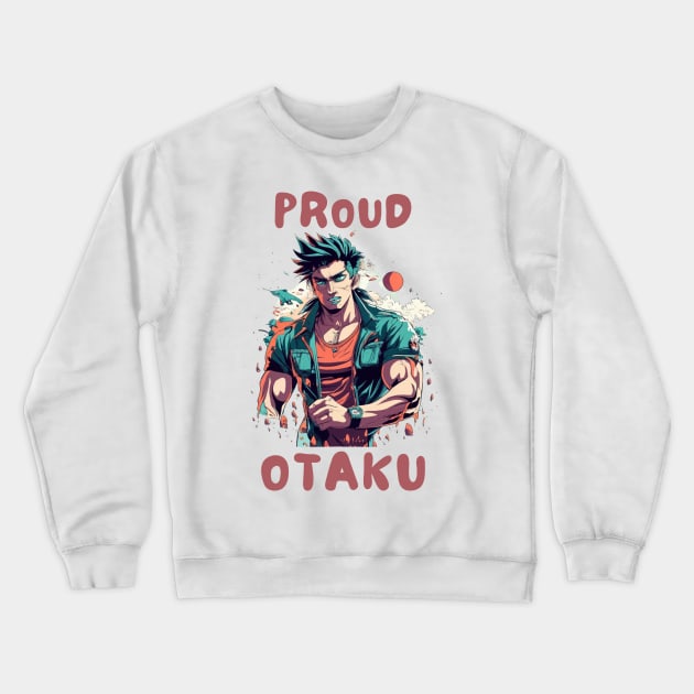 Proud otaku Crewneck Sweatshirt by IOANNISSKEVAS